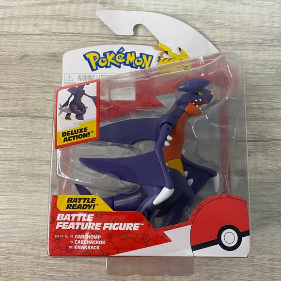Pokémon Garchomp Battle Feature Figure Jazwares Deluxe Action New - Picture 1 of 5